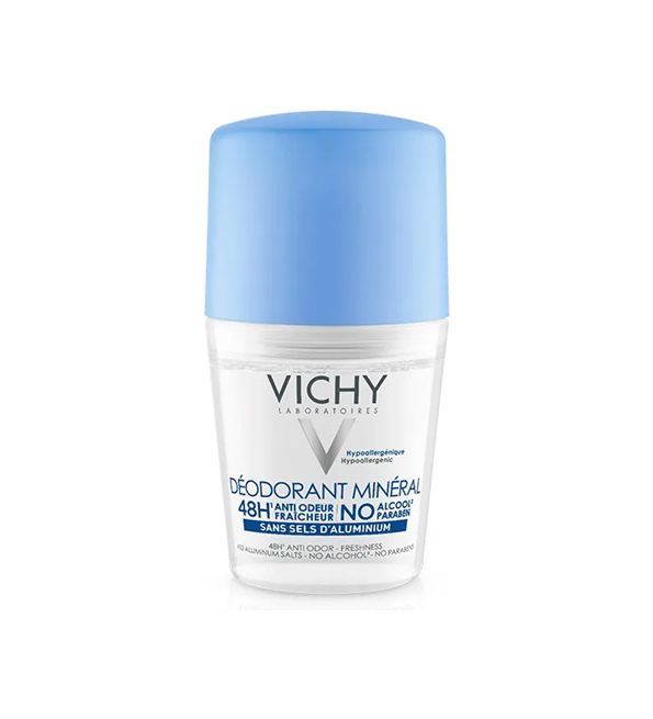 Vichy Déodorant Minéral Roll-On 48H – 50 ml -20%