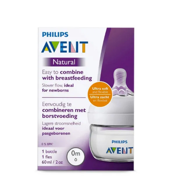 Avent Biberon Natural 0m 60ml Scf039/17 Single