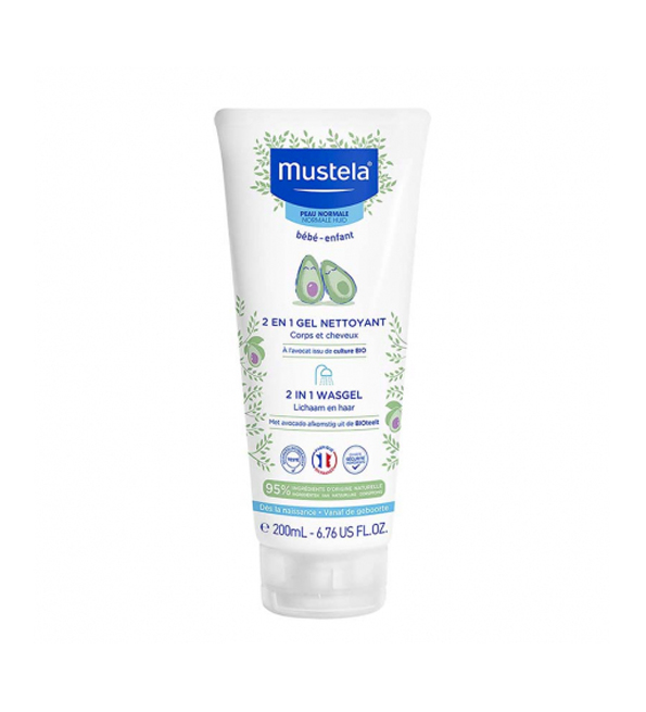 Mustela Bébé Gel Nettoyant 2en1 Corps et Cheveux 200ml