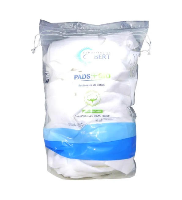 PADS BIO 180 RECTANGLE DE COTON GILBERT